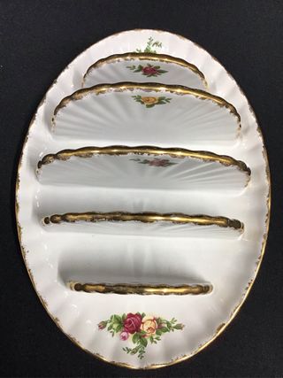 ROYAL ALBERT PORCELANA  BANDEJA PARA TOSTADAS