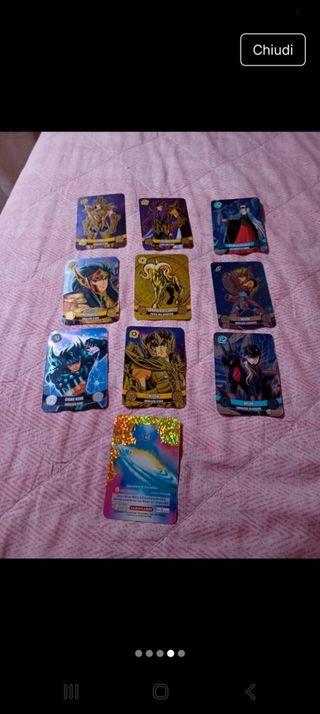 Carte cavalieri dello zodiaco - 10 carte