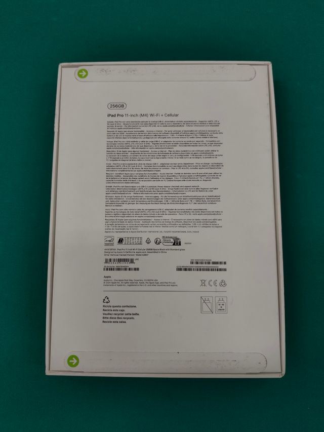 IPAD PRO M4 256 GB CELLULARE
