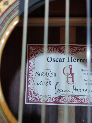 Guitarra Oscar Herrero Paraiso