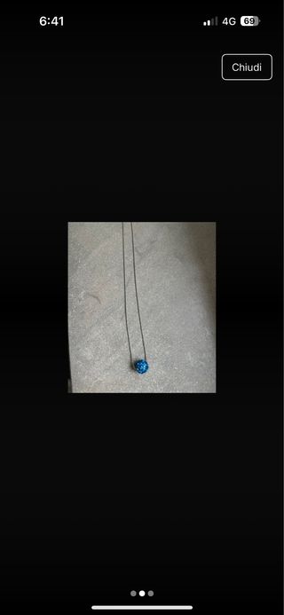 Collana Sodini con ciondolo blu