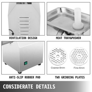Tritacarne Elettrico, 270 Libbre / Ore Macina Carn
