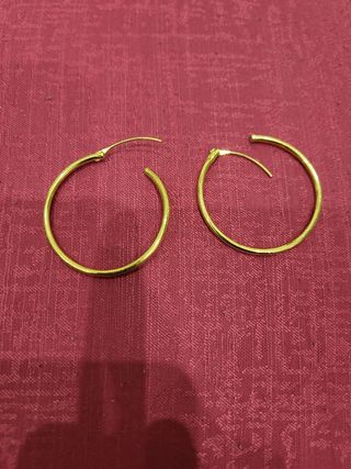 Pendientes aro oro 18k