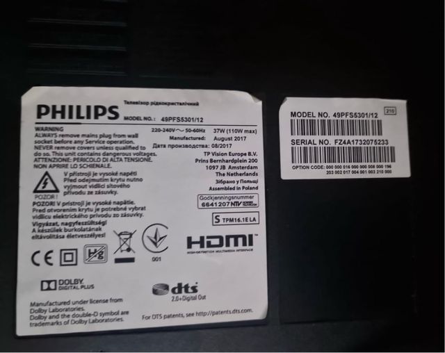 televisión de 50 pulgadas