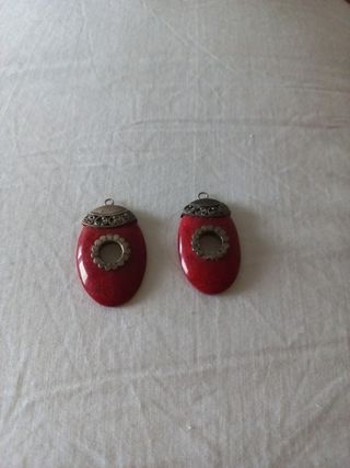 pendientes coral