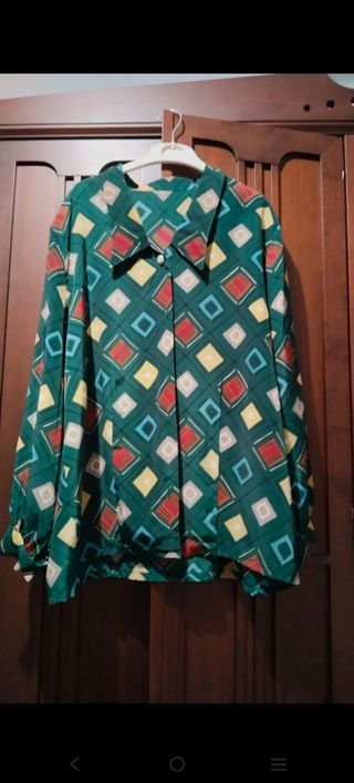 Camisa vintage multicolor