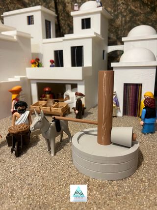Molino de trigo de piedra playmobil 