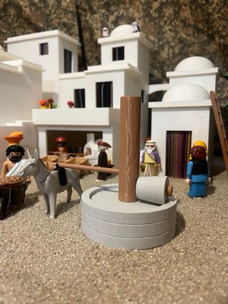 Molino de trigo de piedra playmobil 