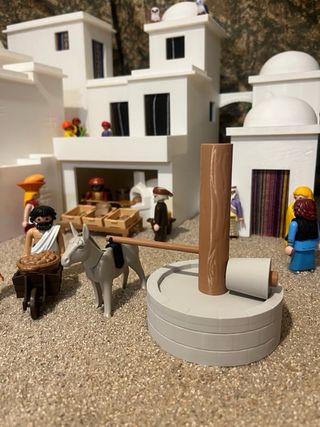 Molino de trigo de piedra playmobil 
