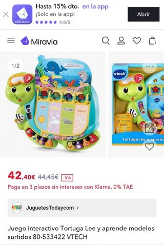 Tortuga lee y aprende Vitech