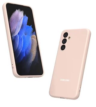 Funda silicona líquida Samsung A04S Rosa pastel