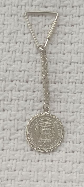 LLAVERO DE PLATA MONEDA