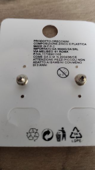 Orecchini per lobi forati