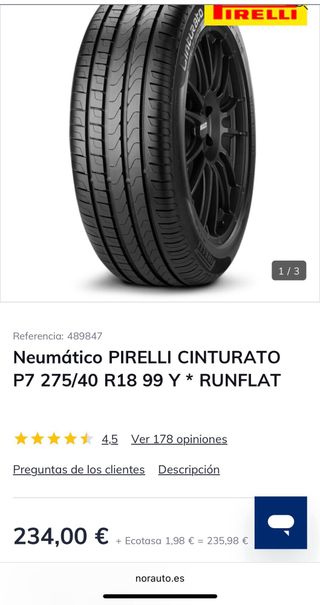 Neumáticos Pirelli Cinturato P7
