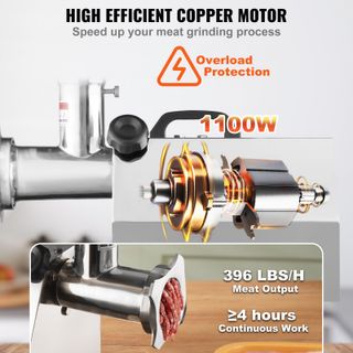 Tritacarne Elettrico in Acciaio Inossidabile 304 C