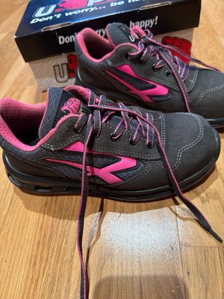 Zapatos seguridad U-Power Gris Rosa