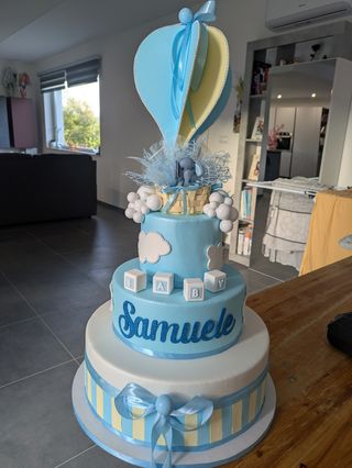 Torta finta nascita, Battesimo, Primo Compleanno