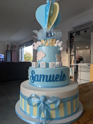 Torta finta nascita, Battesimo, Primo Compleanno