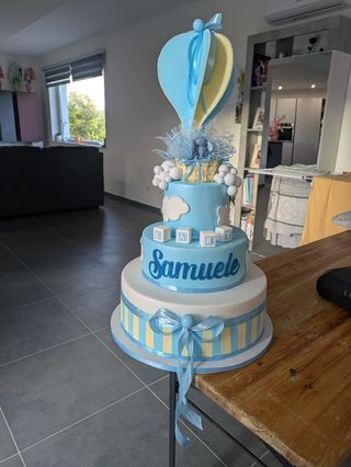 Torta finta nascita, Battesimo, Primo Compleanno