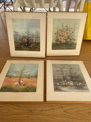 4 stampe vintage “Le 4 Stagioni”