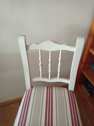 Silla madera estilo provenzal