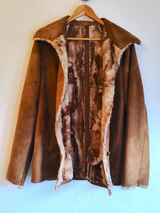 Abrigo Vintage Duvami con forro de borreguito 