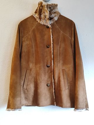 Abrigo Vintage Duvami con forro de borreguito 