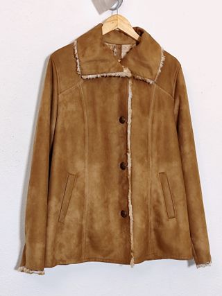 Abrigo Vintage Duvami con forro de borreguito 