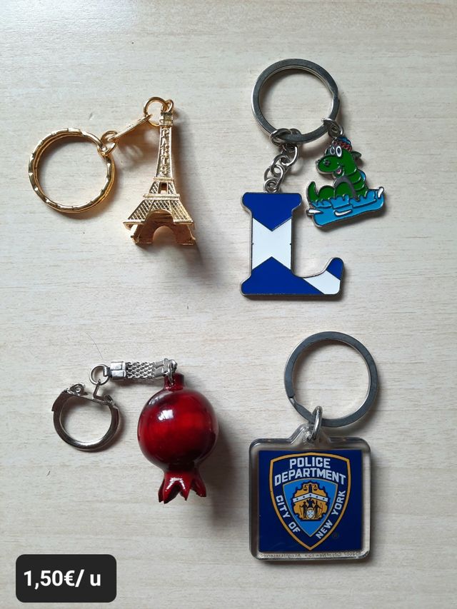 Lote de 8 llaveros de colección.