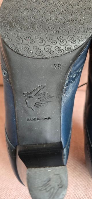 ZAPATOS PIEL BLUCHER  ALTOS PITILLOS
