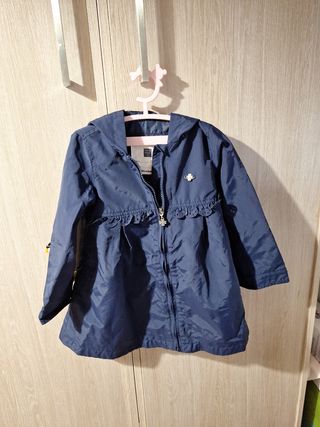 Gabardina niña azul