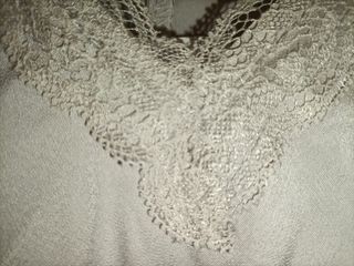 Vestido lencero gris perla H&M