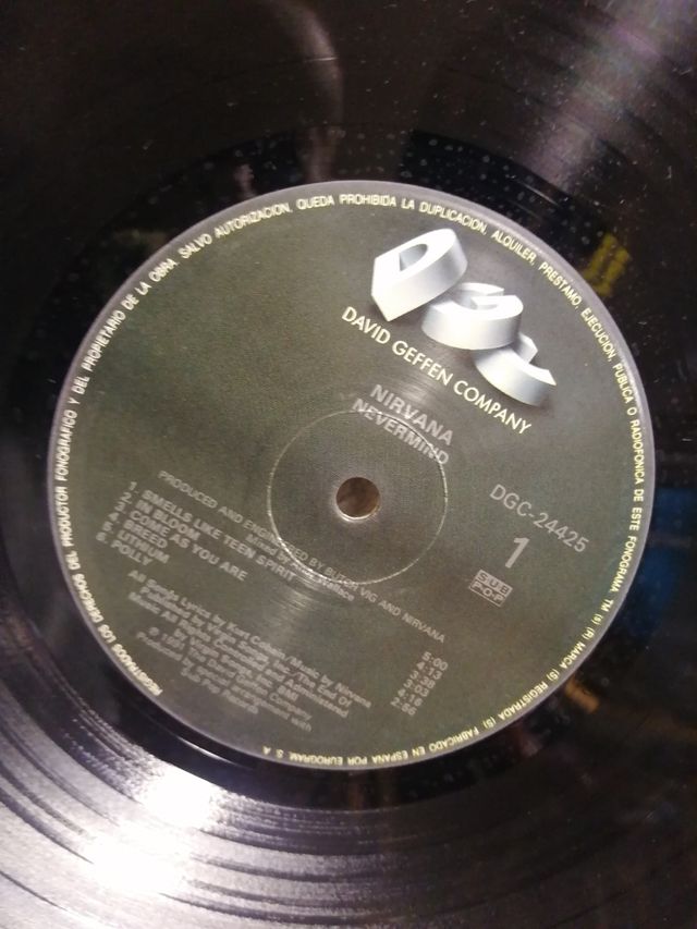 Nirvana Nevermind LP