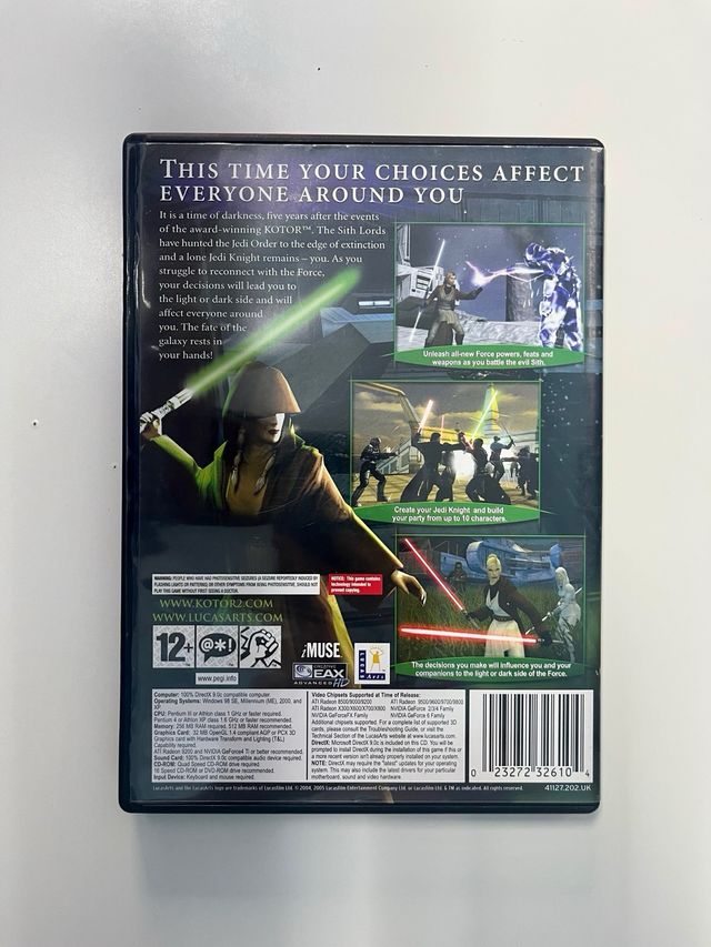 Juego PC Star Wars Knights of the Old Republic II