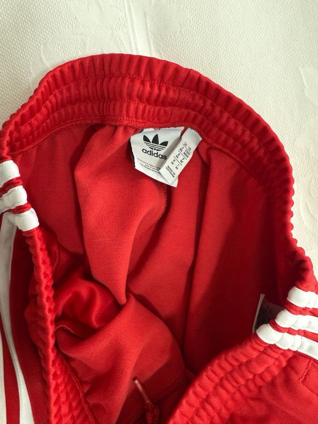 Adidas Pantalón Chándal Rojo