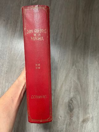 Antiguo libro Don Quijote de la Mancha