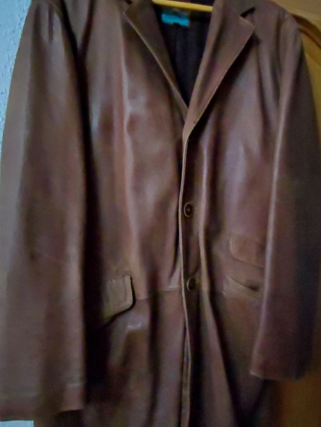 Parka de hombre piel