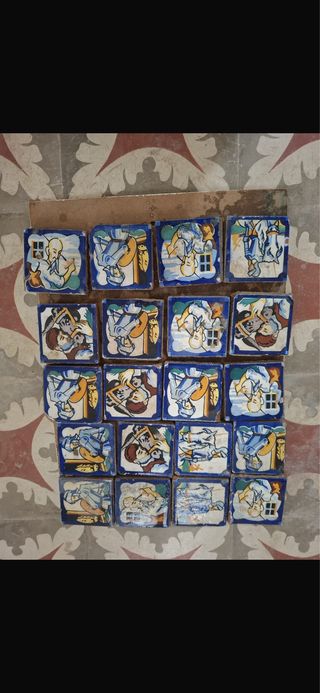 Azulejos antiguos de ceramica