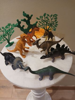 7 Dinosaurios de Goma