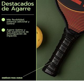 Pala Pickleball: Ligera, Duradera, Agarre NUEVA.