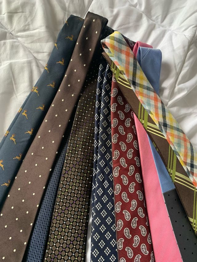 Corbatas. Lote de 10.