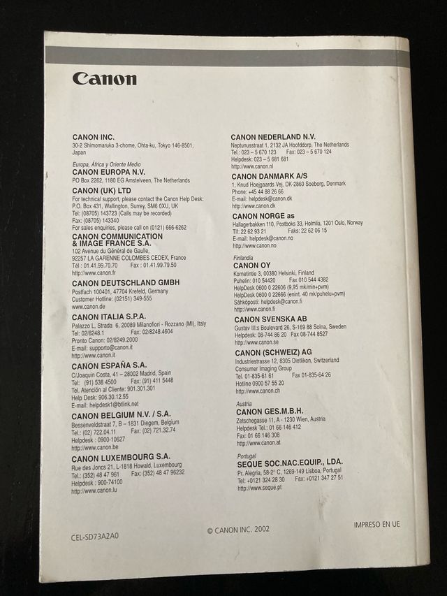 Manual de la cámara Power Shot G3