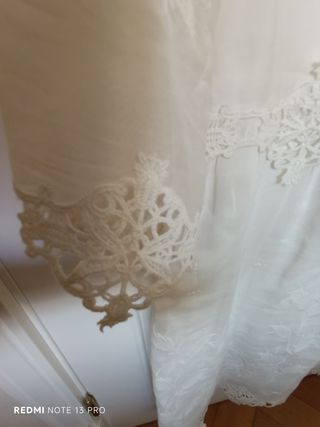 Vestido tira bordada Massimo Dutti