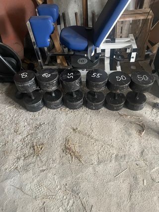 Mancuernas de 50kg 55kg y 60kg