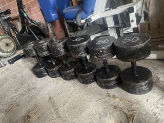 Mancuernas de 50kg 55kg y 60kg