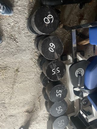 Mancuernas de 50kg 55kg y 60kg