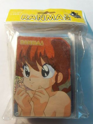 Set deck 36 Laser Cards Ranma carte vintage anime