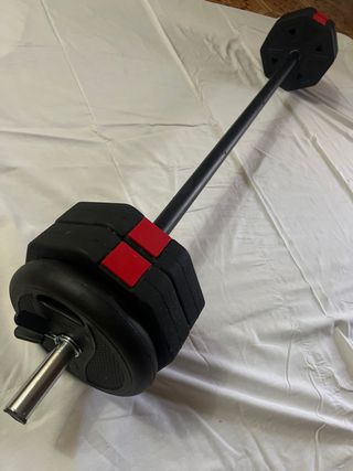 Barra con 16kg acolchada y cierres