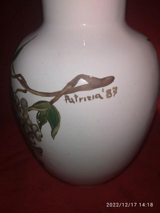 Vaso vasetto porta fiori portafiori ceramica h. 16