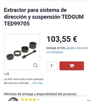Extractor silentblock trasero diferencial BMW E46